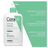 CeraVe Gel Moussant Nettoyant Peau Normale à Grasse | 473 ml