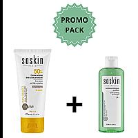 Soskin Ecran Fluide Invisible Spf50+ 125ml+Gel Nettoyent 100ml Pack