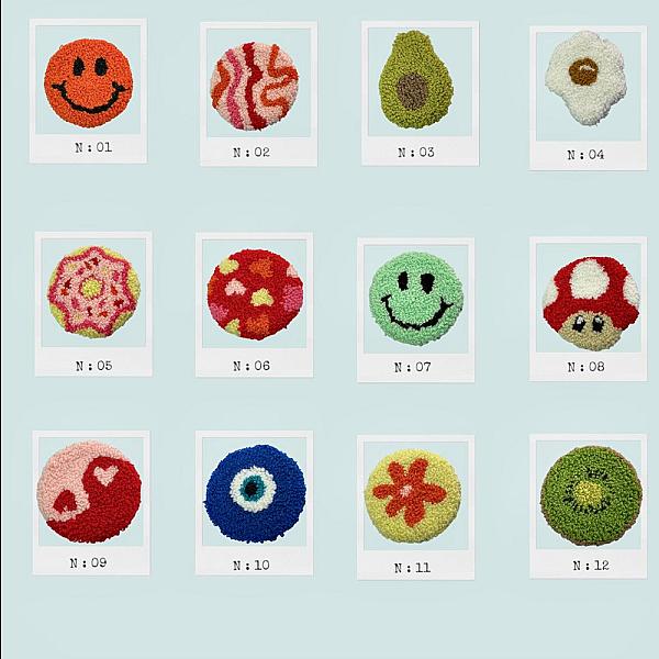 Sous-verres en punch needle -2pieces